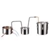 Moonshine Still Water Alcohol Distiller 3Gal w/Thumper Keg & 8W Water Pump