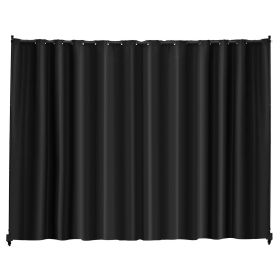 VEVOR Room Divider, 96×120inch Portable Panel Room Divider with Wheels Curtain Divider Stand, Room Divider Privacy Screen for Office, Bedroom