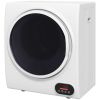 HOMCOM Portable Electric Clothes Dryer 1.5 cu.ft Compact Laundry Dryer 850W for Apartments White