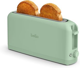 2 Slice Slim Toaster, Fits-anywhere™ Kitchenware, 6 Setting Shade Control with Reheat & Cancel Buttons, Fits Sourdough, 10' Long Slot