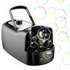 Bubble Maker Automatic Bubble Blower Portable Bubble Blowing Machine with 2 Speeds Handle 3000-4000 Bubbles Per Minute Plug-In Battery Powered