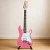 KST Stylish H-S-S Pickup Electric Guitar Kit with 5W AMP Bag Guitar Strap Strings rose red