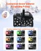 VEVOR 900W Snow Machine with 9 LED RGB Lights, 12 LED Lighting Colors, and Wireless Remote