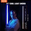 Lightsaber 12 RGB Colors 41" Mute Sound Rechargeable Dueling Light Saber