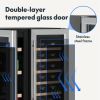 30in Beverage Wine Refrigerator Cooler-80 Can & 30 Bottle Capacity
