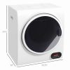 HOMCOM Portable Electric Clothes Dryer 1.5 cu.ft Compact Laundry Dryer 850W for Apartments White