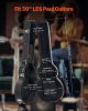 Electric Guitar Hard Case, 41.34 in Gourd-Shaped Guitar Hard Case, With Lock Latch Keys Handle