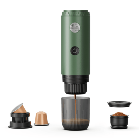 PSME2604 Portable Car Coffee Maker with 88-92°C Automatic Pressure Extraction Italian espresso (PSME2604: PSME2606)