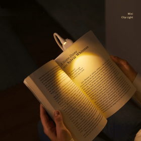 Night Lights Creative Mini Clip Lamp Learning USB Charging Lamp Bedside Convenient Lamp Student Reading Dormitory Night Lamp; Neck Reading Light (Color: Black)