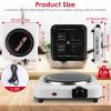 1200W Electric Infrared Single Burner Portable Heating Hot Plate Stove Countertop RV Hotplate with 7.5' Glass Cooktop Stepless Temperature Adjustments