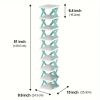 9-Layer Vertical Shoe Rack – Space-Saving Stackable Shoe Organizer for Entryway, Closet, Dorm, Bathroom – Easy Assemble Plastic Shoe Shelf