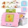 224 Words Kid Flash Talking Cards 112 Card Electronic Cognitive Audio Toddler Reading Machine Animal Shape Color Repeated Learning Cards English For C