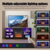 TV Stand Electric Fireplace TV Stand with Glass Shelves