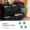 Dresser for bedroom 7 storage Spaces, assembled wardrobe lockers, bedroom furniture lockers