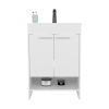 Polkton Bathroom Vanity, 2 Doors, 2 Shelves